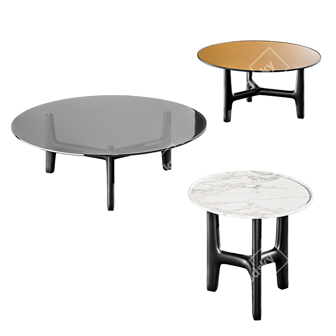 Italian Design Porada Tillow Table 3D model image 1