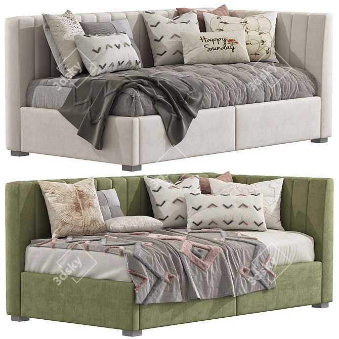 Avalon Corner Storage Bed 381 3D model image 1