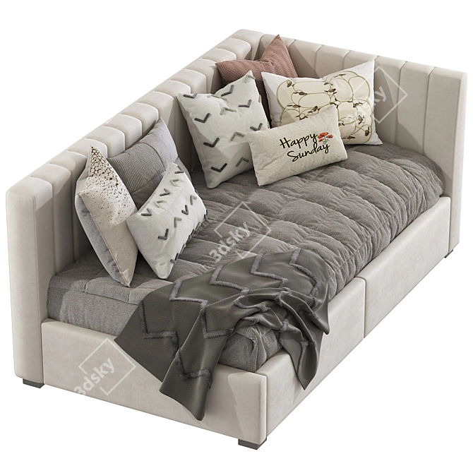 Avalon Corner Storage Bed 381 3D model image 3