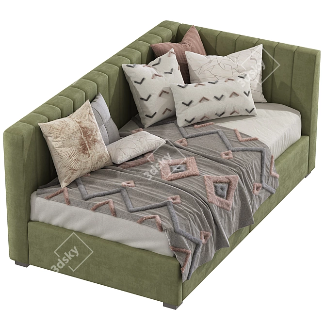Avalon Corner Storage Bed 381 3D model image 4