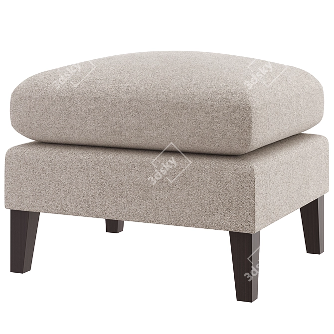 Baker Ensley Ottoman - Elegant Seating 3D model image 1