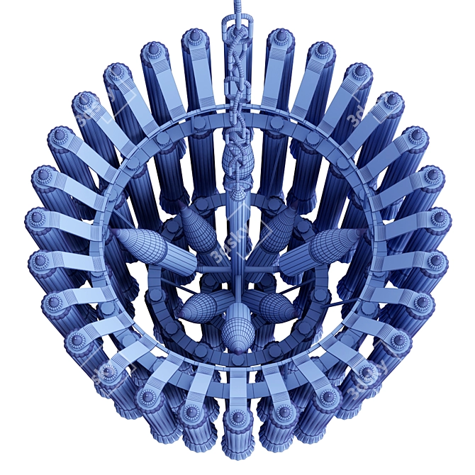 Ethereal Waterfall Chandelier by Julie Neill 3D model image 4