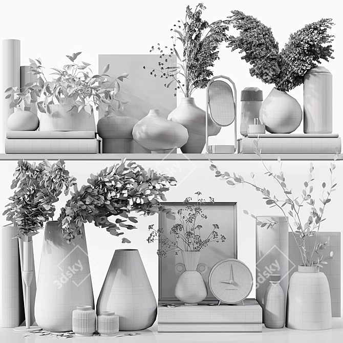 Luxury Decor Set Bundle 3D model image 7