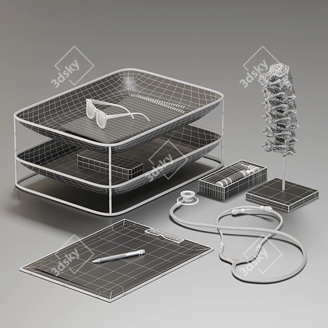 Medical Equipment Set with PBR Textures 3D model image 7