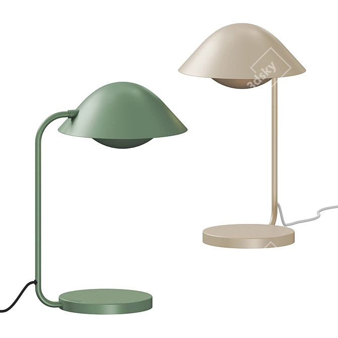 Sleek Modern Table Lamp 3D model image 2