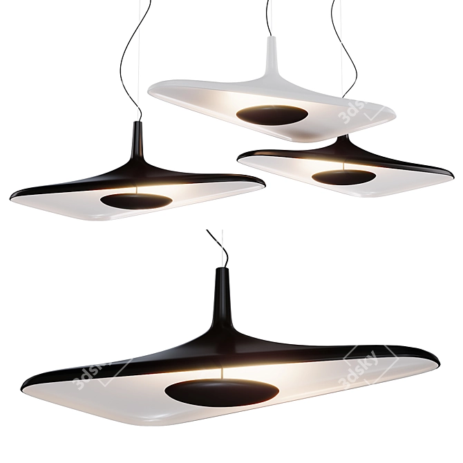 Elegant Pendant Lamp Design 3D model image 1