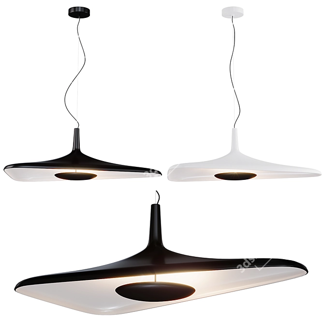 Elegant Pendant Lamp Design 3D model image 2