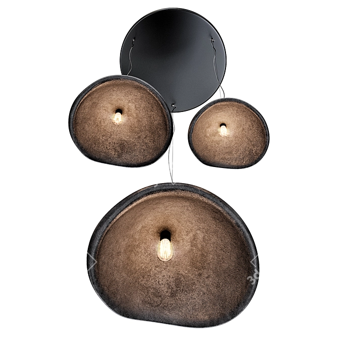 Modern Chandelier with Artistic Design 3D model image 5