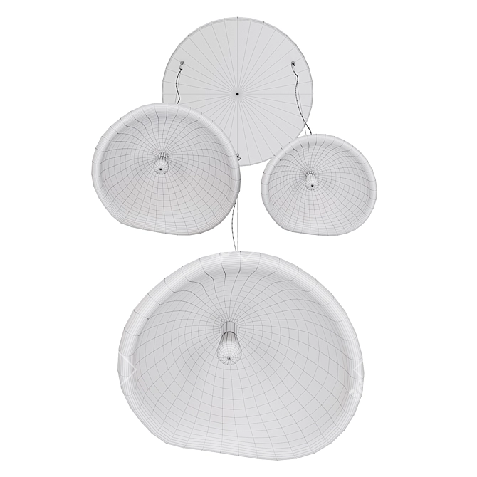 Modern Chandelier with Artistic Design 3D model image 6