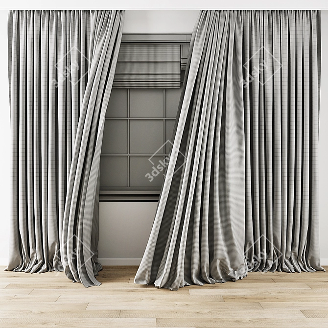 Whimsical Wind Curtain Effect 3D model image 4