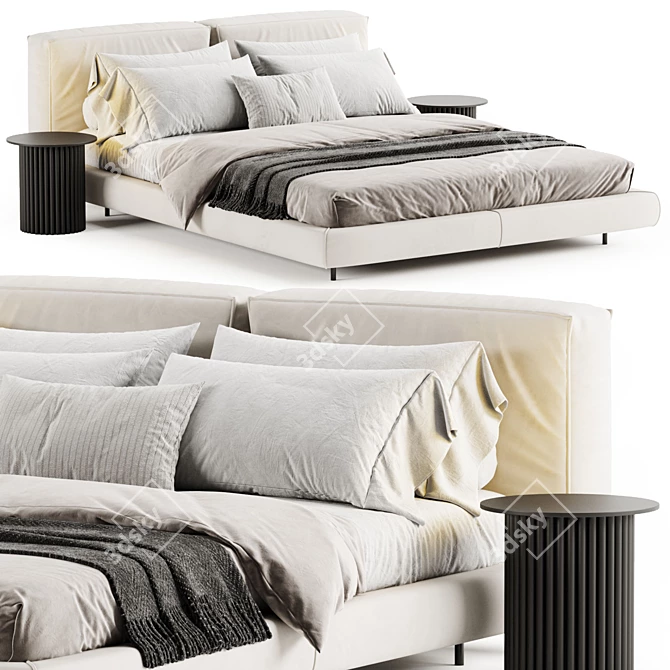 Zenit Bed: Modern Luxury Design 3D model image 1
