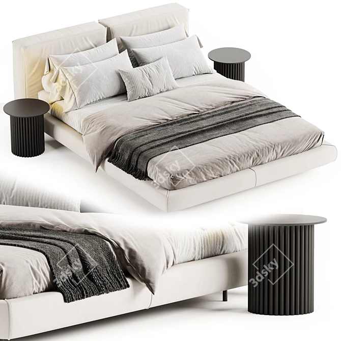 Zenit Bed: Modern Luxury Design 3D model image 6