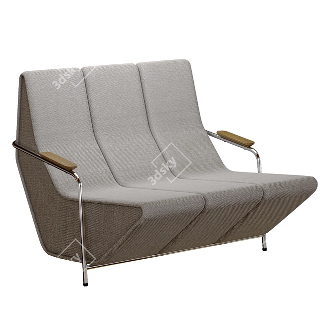 Modern Comfort Nopa Armchair 3D model image 1