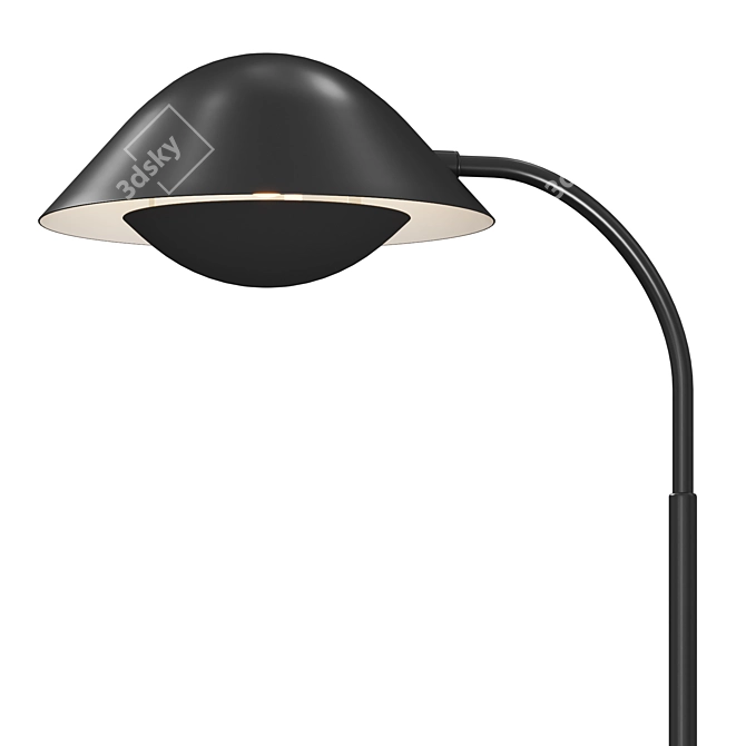 Elegant Freya Floor Lamp 3D model image 2