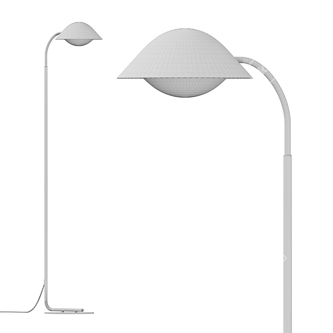 Elegant Freya Floor Lamp 3D model image 3