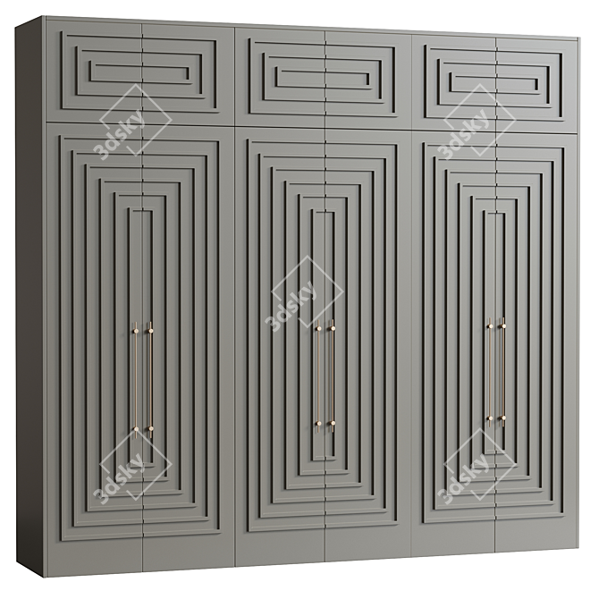 Classic Elegance Cabinet Furniture 3D model image 1