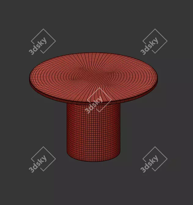 Contemporary TAGADÀ Round Table 3D model image 4