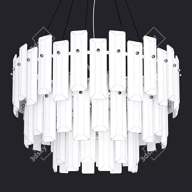 Golden Arte Nicoletta Chandelier 61cm 3D model image 2