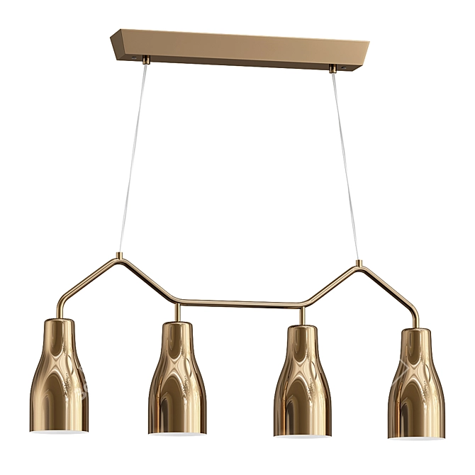 Modern Minimalist Ceiling Lamp 3D model image 1