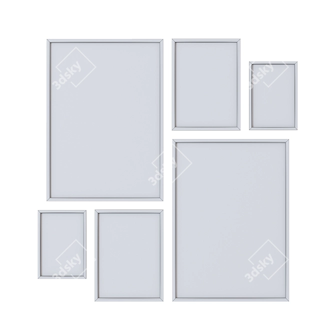  High-Quality Picture Frame Textures 3D model image 3