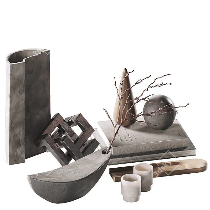 Decorative Set for Coffee Table 3D model image 7