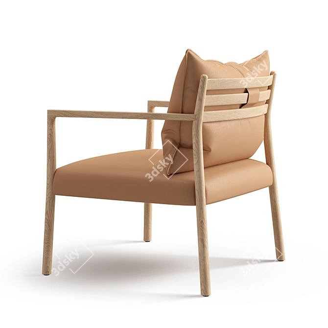 Elegant Vergés Bogart Chair 3D model image 9