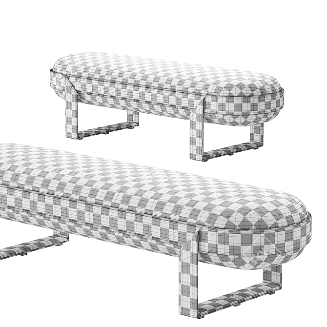 Elegant SHIRLEY Sofa in Millimeters 3D model image 3