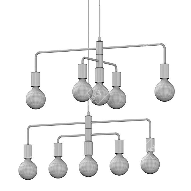 Minimalistic Pendant Light Fixture 3D model image 3