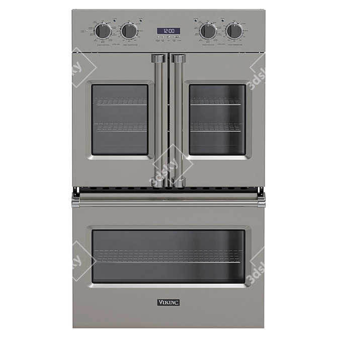 Viking Electric French-Door Oven Model 3D model image 1