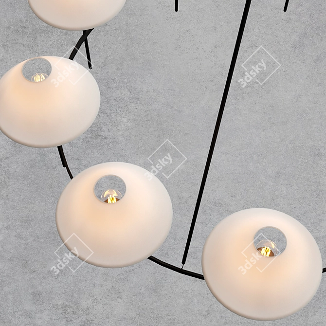 Designer J. Randall Powers' Hackney Chandelier 3D model image 3