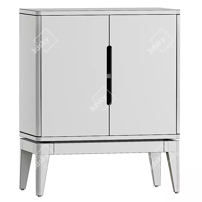 Modern Chest of Drawers 3D 3D model image 3