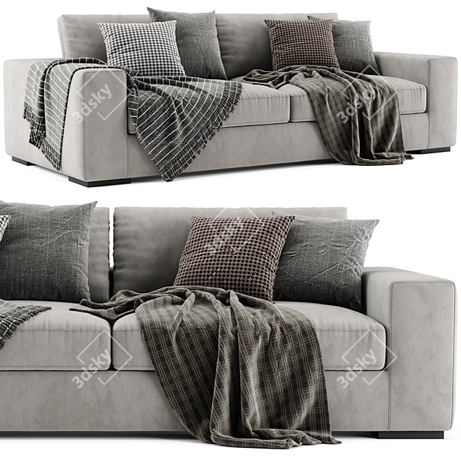 Modern Marac 2 Seater Sofa 3D model image 1