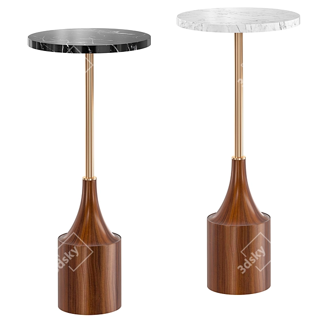 Elegant Hudson Drink Table, 2015 3D model image 2