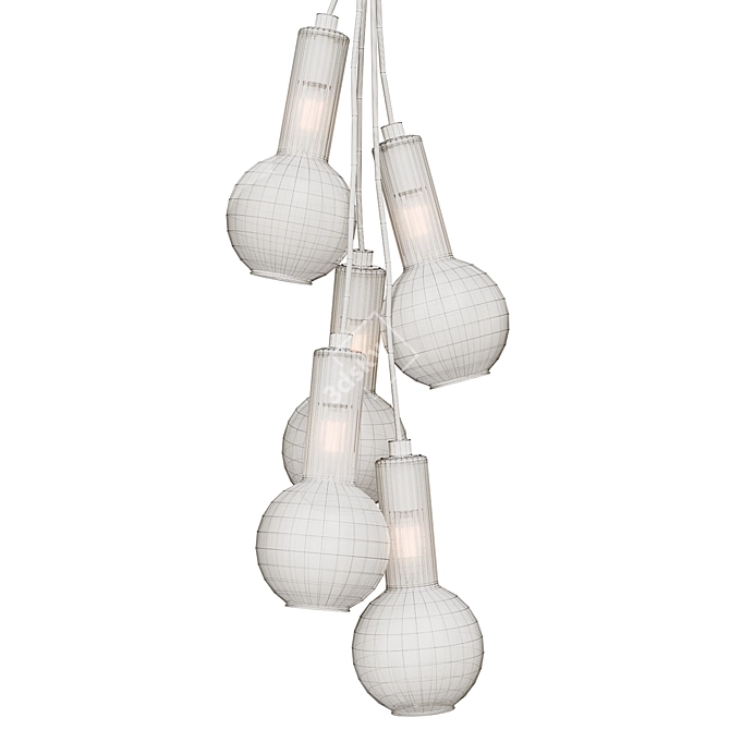 Modern Alliance Pendant Lamp 3D model image 3