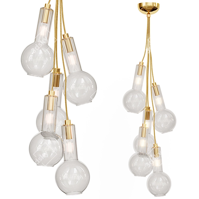 Modern Alliance Pendant Lamp 3D model image 4