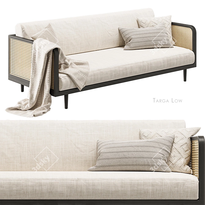 Cosmo Low Sofa Targa Japandi 3D model image 1