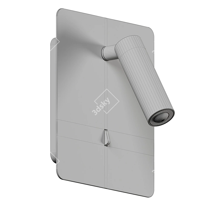Sleek LED Wall Sconce Solution 3D model image 4