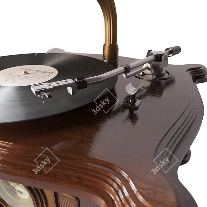  Retro Style Vinyl Player RP-156 3D model image 3