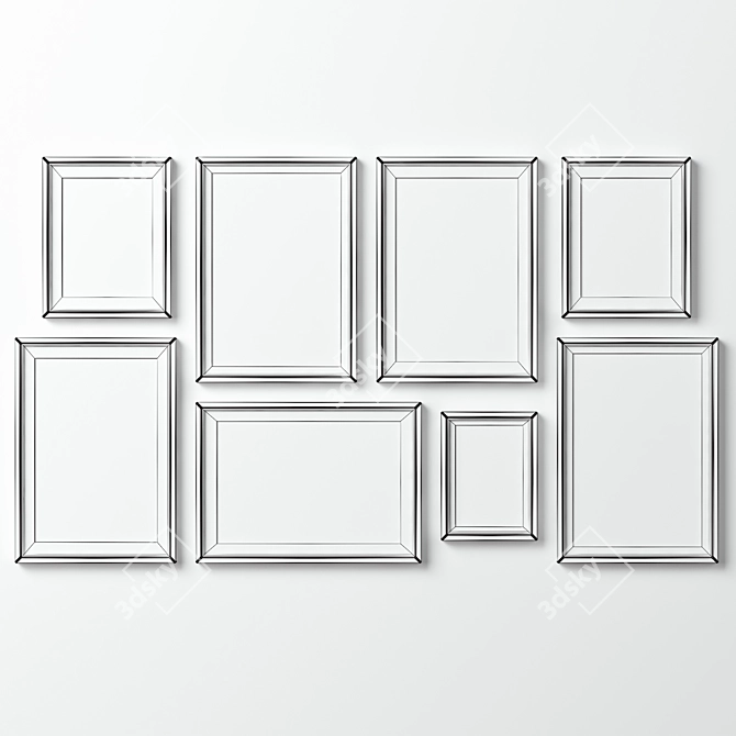 Multi-frame Picture Frames Kit 3D model image 7