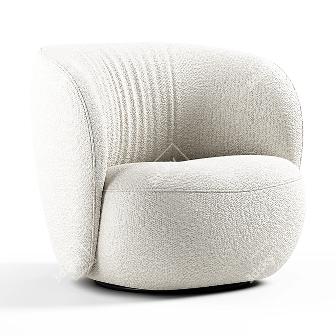 Seamless Textured 3D Lounge Chair 3D model image 1