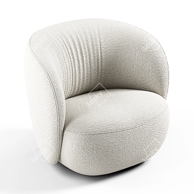 Seamless Textured 3D Lounge Chair 3D model image 15