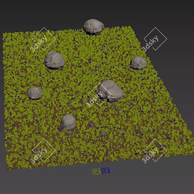 3D Park Summer Scene Bundle 3D model image 5