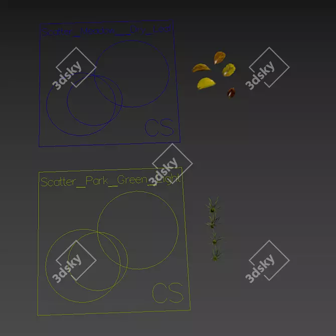 3D Park Summer Scene Bundle 3D model image 6