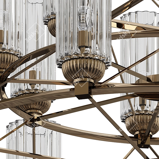 Elegance 3Ds Max Chandelier Model 3D model image 2