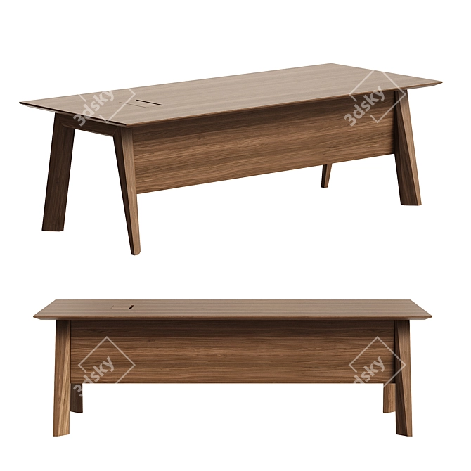 Modern Nobby Writing Desk 3D model image 3