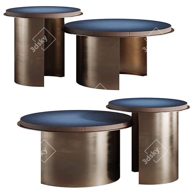 Oaze Side Tables by Monologue 3D model image 2