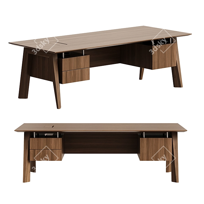 Nobby Executive Desk for Corona 3D model image 3