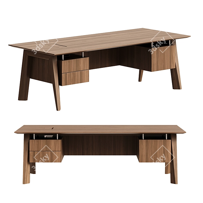 Nobby Executive Desk for Corona 3D model image 4