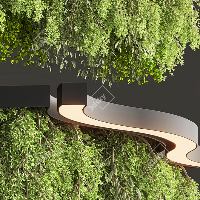Adjustable Pendant Plant Light Set 3D model image 5