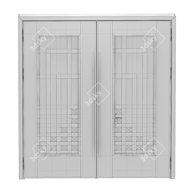 Contemporary House Gate 3D Model 3D model image 4